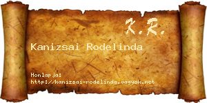 Kanizsai Rodelinda névjegykártya